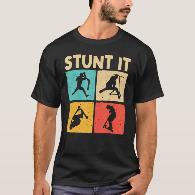 T-shirt Cool Stunt Scooter For Men Women Scootering Scoote (Devant)