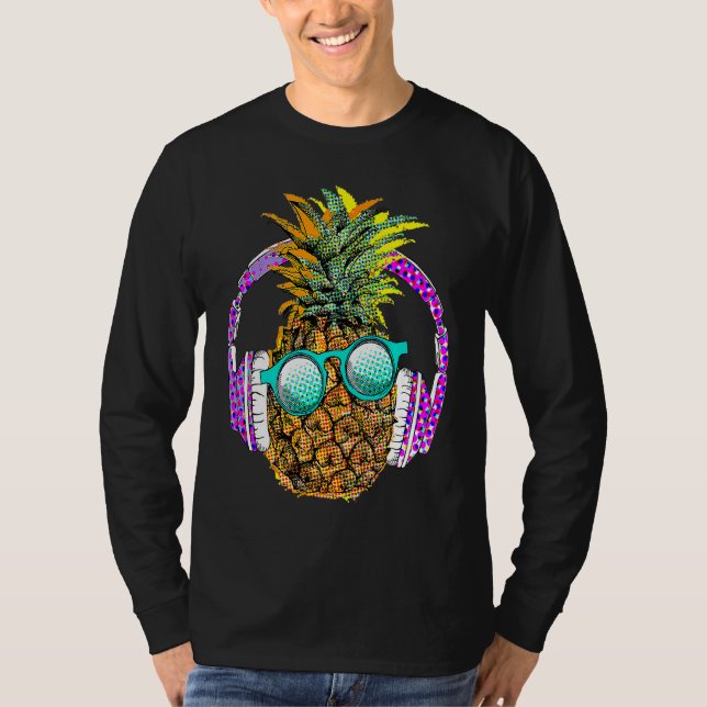 T-shirt Cool Summer Pineapple Graphic Illustration Outfit  (Devant)