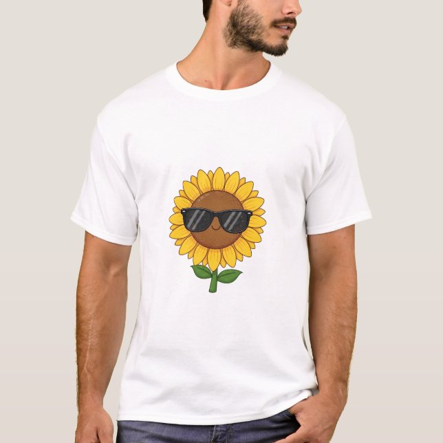 T-shirt Cool Sunflower Vibes (Devant)