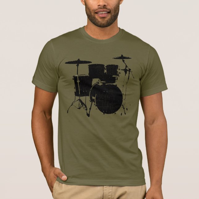 T-shirt Cool Tee pour un batteur (Devant)