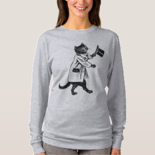 T-shirt cool Top Hat Chat Art Vintage
