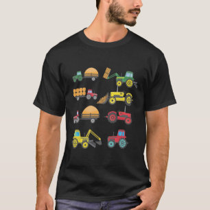 T-shirt Cool Tracteur Dessin de la ferme Lover Agriculture