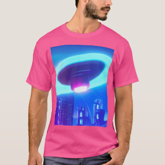 T-shirt Cool Ufo Art coloré Vibrant Alien Art