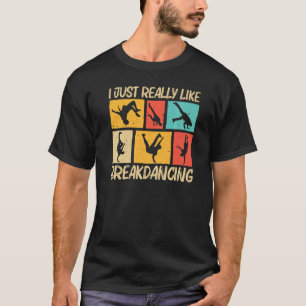 T-shirt Cool Vague Pour Hommes Femmes Hip hop Danse Brea
