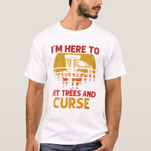 T-shirt Cool Vintage Funny Disque Golf Joueur Sport Arbres