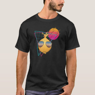 T-shirt Cool Vintage Onion portant des lunettes de soleil 