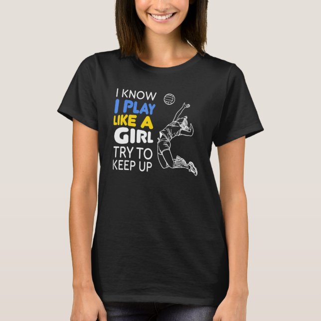 T-shirt Cool Volleyball For Women Girls Youth Volleyball T (Devant)