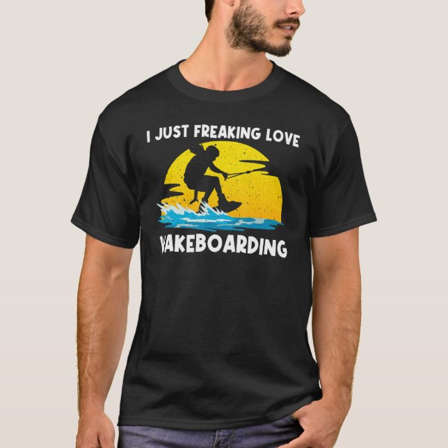T-shirt Cool Wakeboarding For Men Women Wakeboard Wakeboar (Devant)