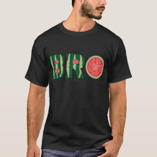 T-shirt Cool Watermelon Bro Drôle Rétro Vacances Été Fr