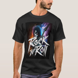 T-shirt Cool Wild Hard Metal Rock & Roll Outfit Illustrati