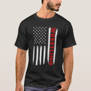 T-shirt Cool Wrestling USA Design For Men Women Wrestling