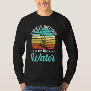 T-shirt Coole Action Vintage Windsurfer Stunt Né Au Vent