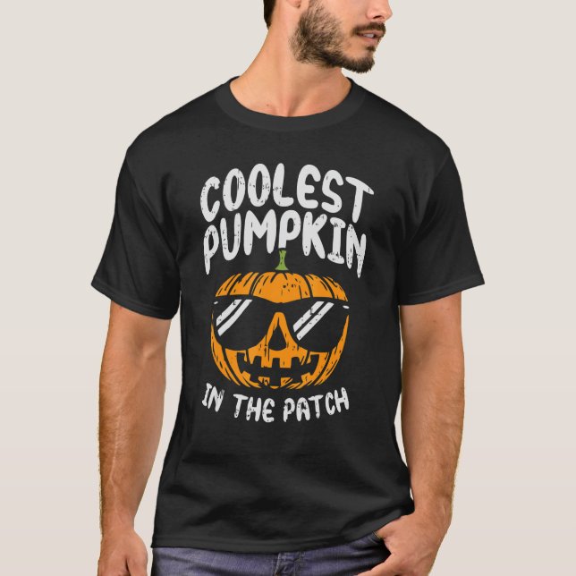 T-shirt Coolest Pumpkin In The Patch Halloween Men Women K (Devant)
