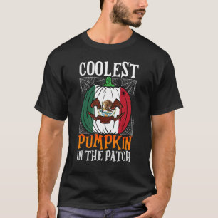 T-shirt Coolest Pumpkin In The Patch Mexican Flag Jack Ou2