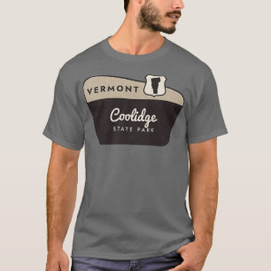 T-shirt Coolidge State Park Affiche de bienvenue Vermont