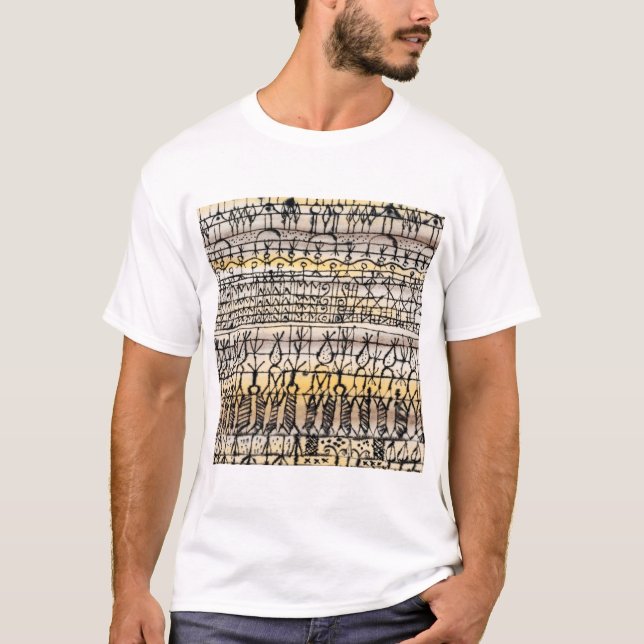 T-shirt Cooling in a hot zone garden' (1924) by paul klee (Devant)