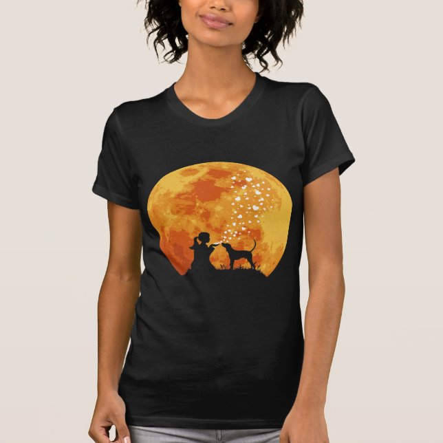 T-shirt Coonhound de marcheur de Treeing (Devant)