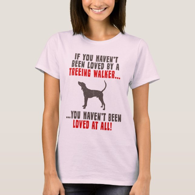 T-shirt Coonhound de marcheur de Treeing (Devant)