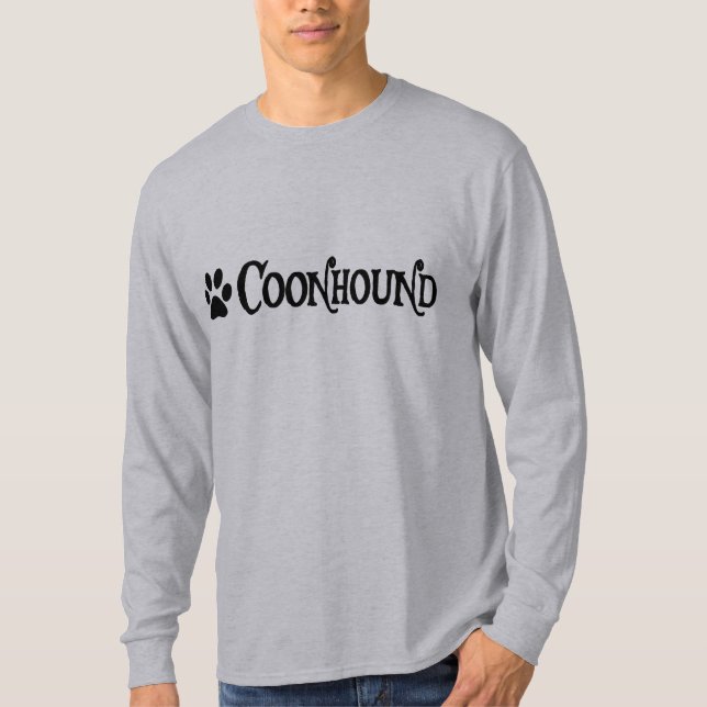 T-shirt Coonhound (style de pirate avec le pawprint) (Devant)