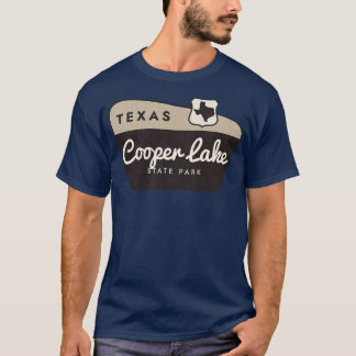 T-shirt Cooper Lake State Park Texas Affiche de bienvenue
