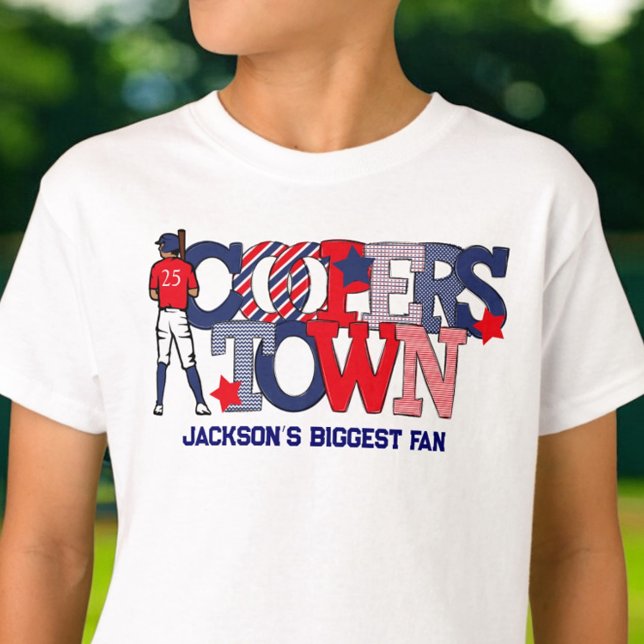 T-shirt Cooperstown Patriotic Sibling Brother Baseball (Créateur téléchargé)