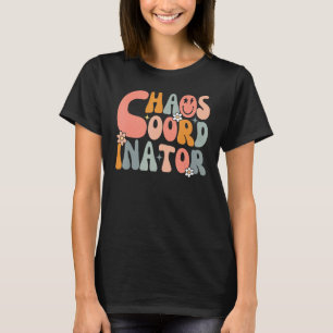 T-shirt Coordinateur de chaos rétro humour drôle Enseignan