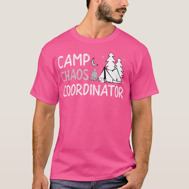 T-shirt Coordinateur du camp Chaos Directeur d'été Conseil (Devant)