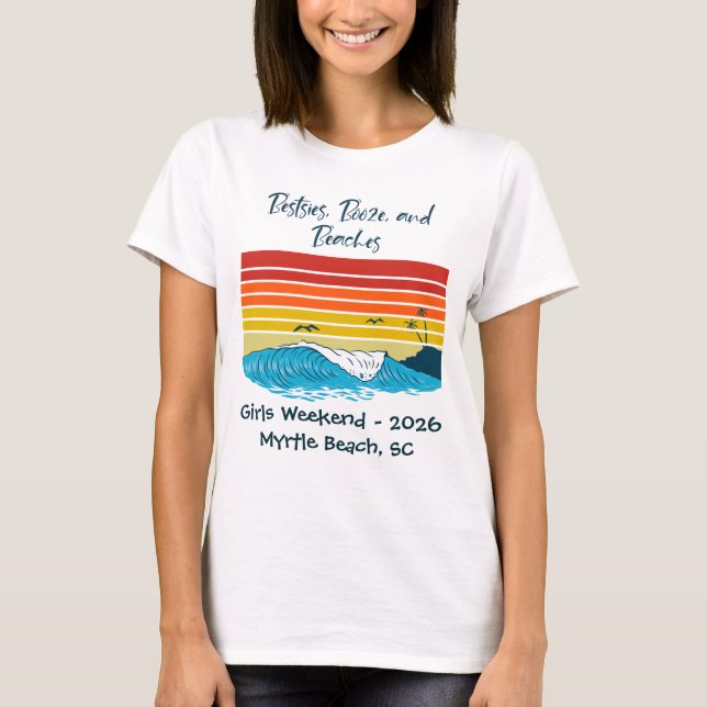T-shirt coordonnant pour week-end entre filles, pe (Devant)