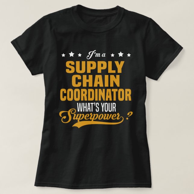 T-shirt Coordonnateur de la chaîne d'approvisionnement (Design devant)
