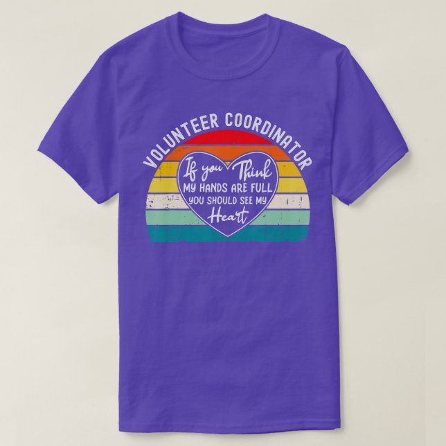 T-shirt Coordonnateur des bénévoles Merci d'appréciation (Design devant)