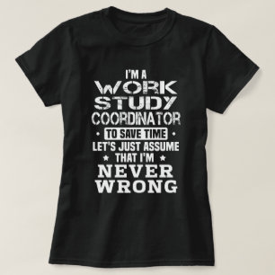 T-shirt Coordonnateur des études de travail