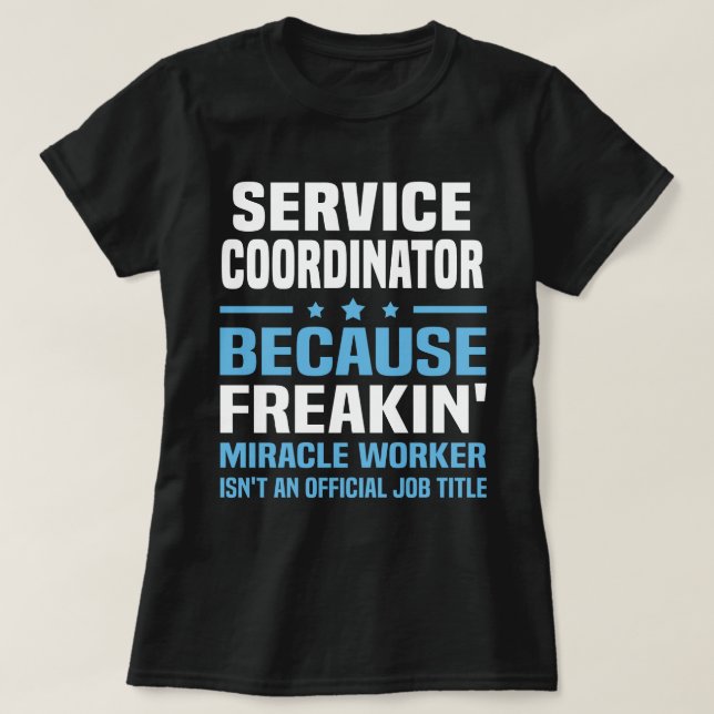 T-shirt Coordonnateur des services (Design devant)