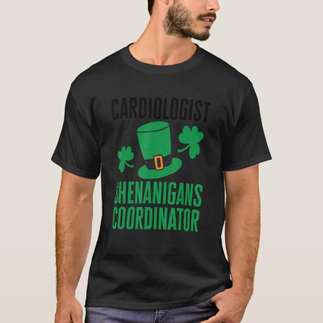 T-shirt Coordonnatrice du cardiologue Jour de la Saint Pat (Devant)