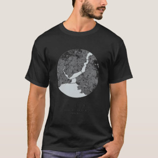 T-shirt Coordonnées de la carte d'Istanbul Turquie Ville n