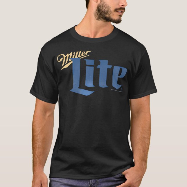 T-shirt Coors Miller Lite Classic Design Avant Et Arrière (Devant)