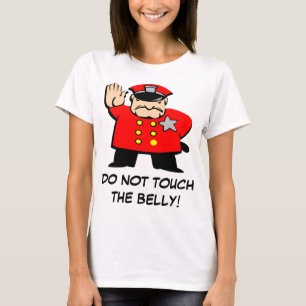 T-shirt Cop dit : "Ne touchez pas le ventre !"