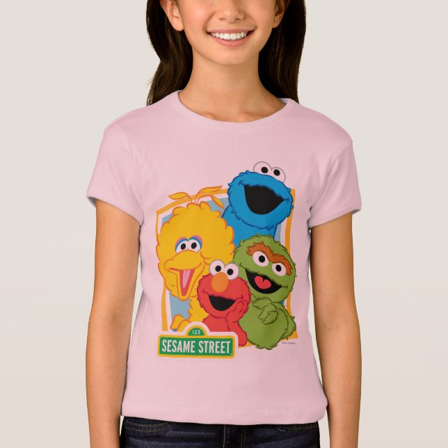 T-Shirt Copains de Sesame Street (Devant)