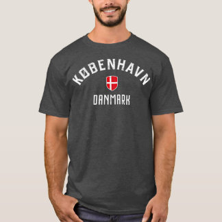 T-shirt Copenhague Danemark Drapeau danois Kobenhavn Danma