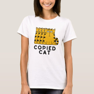 T-shirt Copié Chat Funny Animal Pun