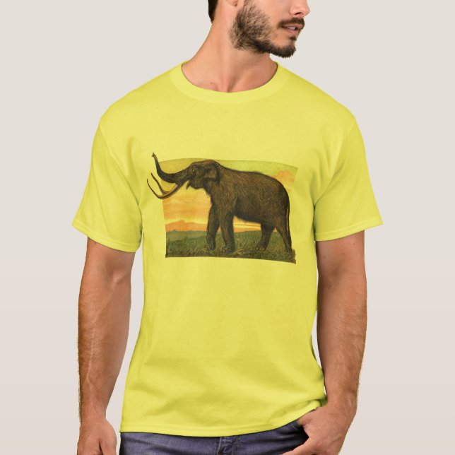 T-shirt Copie d'antiquité de mammouth laineux (Devant)