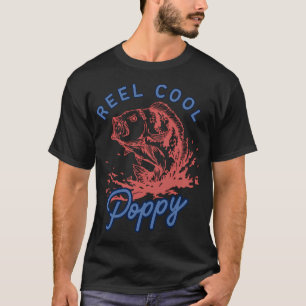 T-shirt Copie de Funny Reel Cool Poppy Fishing - Pêcheur