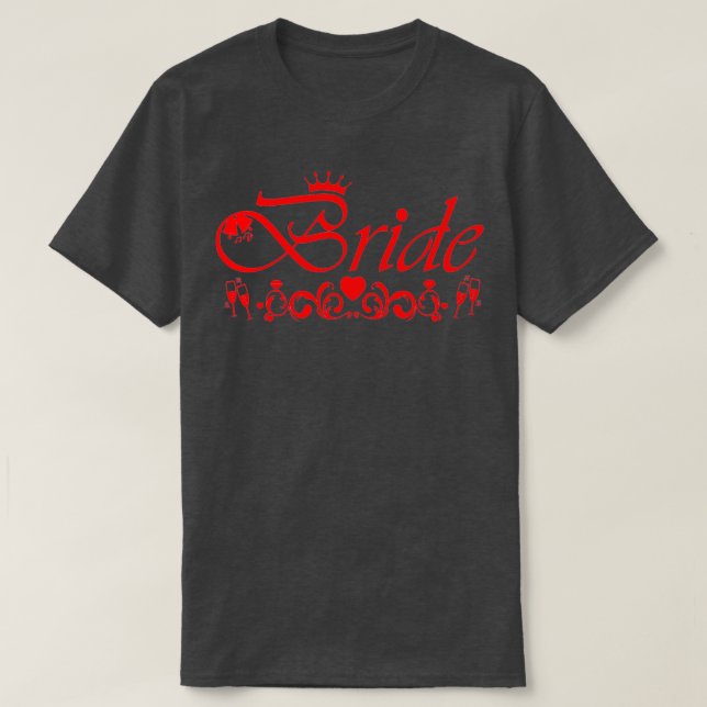 T-shirt Copie de team bride bachelor party rose 18 (Design devant)