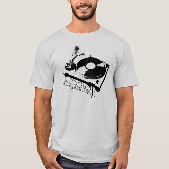 T-shirt Copie de Tourne-disque (Devant)