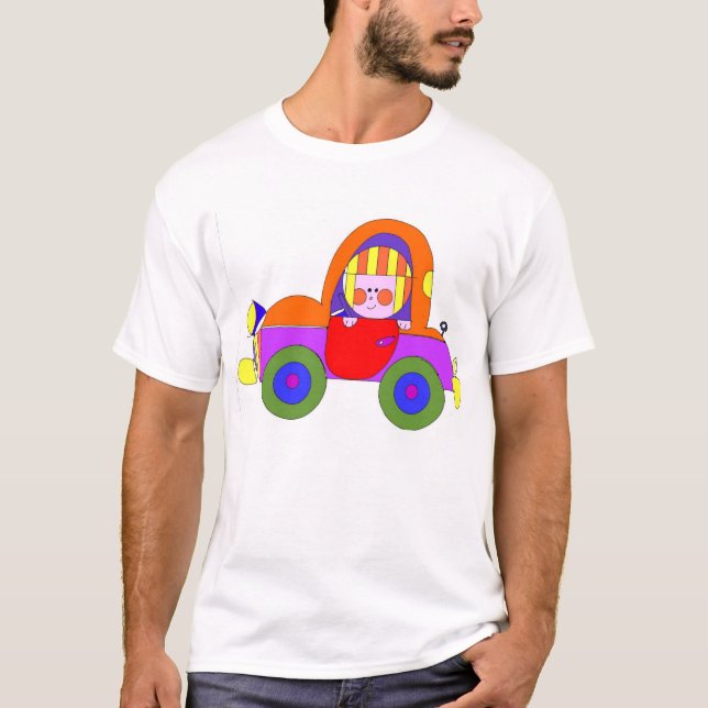 T-shirt copie d'illustrateur de la voiture 300dpi (Devant)