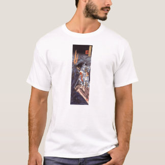 T-shirt Copie vintage de Japonais de dragon de samouraïs