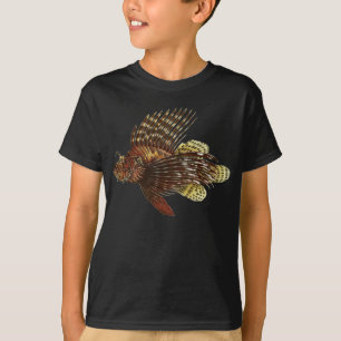 T-shirt Copie vintage de Lionfish rouge