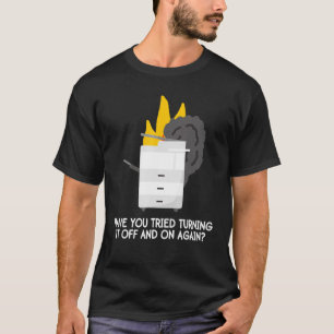 T-shirt Copier Machine Mème Secrétaire Photocopieur Bureau