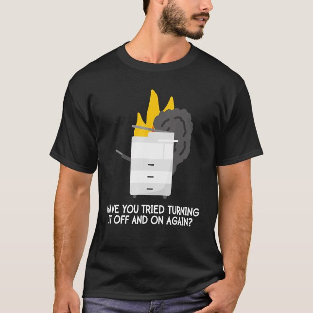 T-shirt Copier Machine Mème Secrétaire Photocopieur Bureau (Devant)