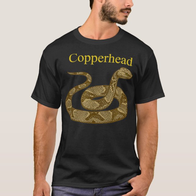 T-shirt Copperhead Snake Venomous Pit Viper Reptile (Devant)