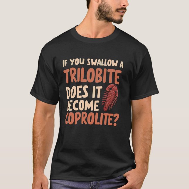 T-shirt Coprolites Fossil Dinosaur Dung Fossiles (Devant)